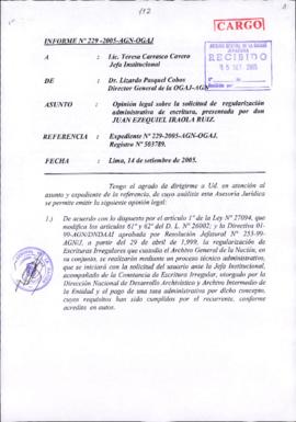 INFORME 229-2005-AGN-OGAJ
