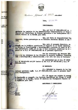 Resolución Jefatural N° 019-1984/AGN/J