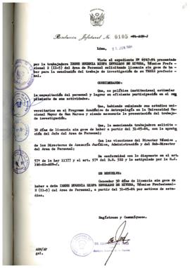 Resolución Jefatural N° 105-1984/AGN/J