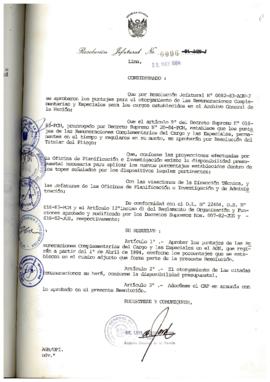 Resolución Jefatural N° 096-1984/AGN/J