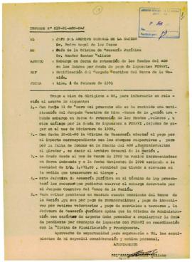 INFORME 019-91-AGN/OAJ