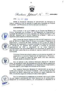 Resolución Jefatural N° 312-2018-AGN/J