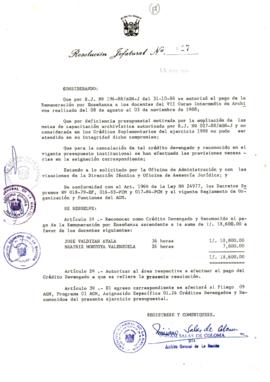 Resolución Jefatural N° 017-1989/AGN/J