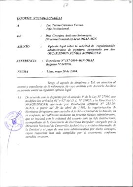 INFORME 137-2004-AGN-OGAJ