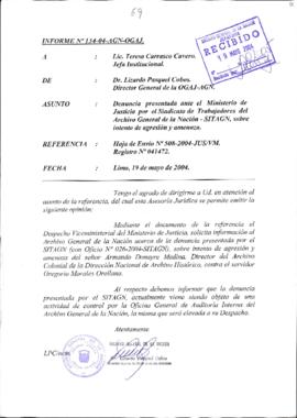 INFORME 134-2004-AGN-OGAJ