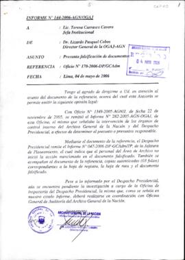 INFORME 144-2006-AGN/OGAJ