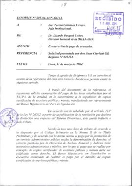 INFORME 089-2004-AGN-OGAJ