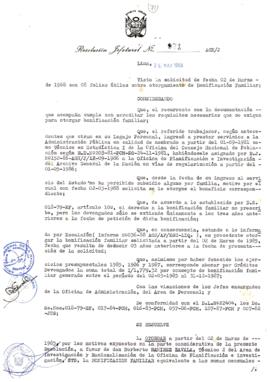 Resolución Jefatural N° 071-1988/AGN/J