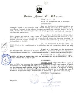 Resolución Jefatural N° 250-1991/AGN/J