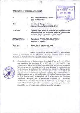 INFORME 350-2006-AGN/OGAJ