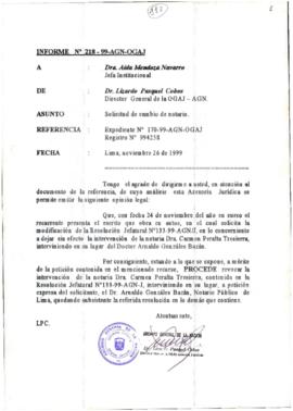INFORME 218-99-AGN-OGAJ