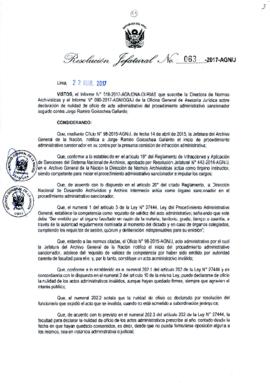 Resolución Jefatural N° 063-2017-AGN/J