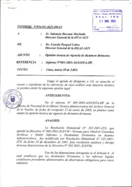 INFORME 054-2003-AGN-OGAJ