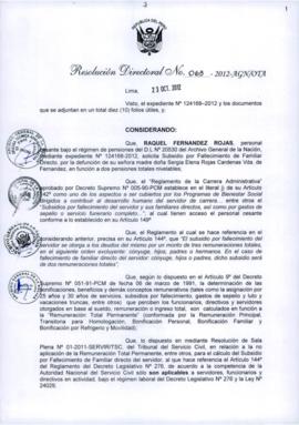 Resolución Directoral N° 063-2012-AGN/OTA