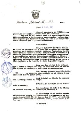 Resolución Jefatural N° 131-1991/AGN/J