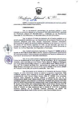 Resolución Jefatural N° 260-2014-AGN/J