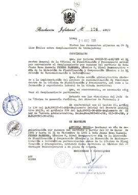 Resolución Jefatural N° 176-1991/AGN/J