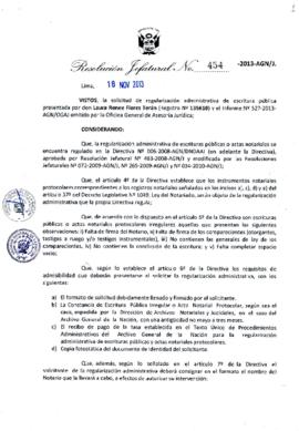 Resolución Jefatural N° 454-2013-AGN/J