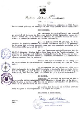 Resolución Jefatural N° 198-1988/AGN/J