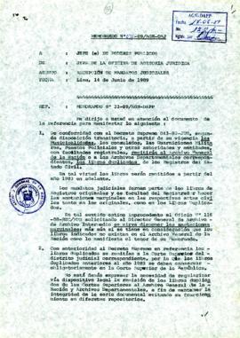 MEMORANDUM  031-89-AGN/OAJ