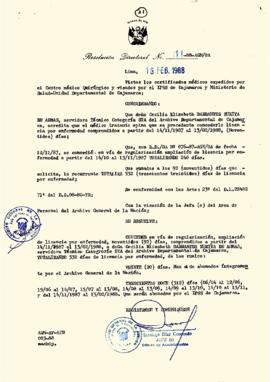 Resolución Directoral N° 011-88-AGN/OA