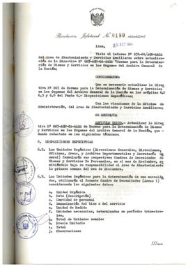Resolución Jefatural N° 180-1984/AGN/J