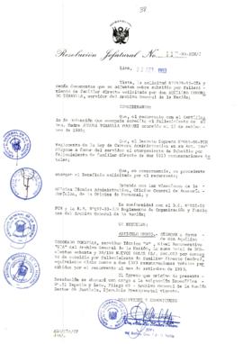 Resolución Jefatural N° 117-1993/AGN/J