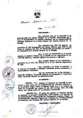 Resolución Jefatural N° 248-1990/AGN/J