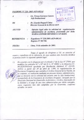 INFORME 228-2005-AGN-OGAJ