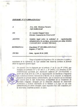 INFORME 175-2000-AGN-OGAJ