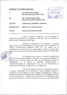 INFORME 236-2005-AGN-OGAJ