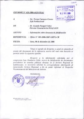 INFORME 428-2006-AGN/OGAJ