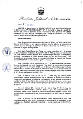 Resolución Jefatural N° 515-2013-AGN/J