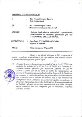 INFORME 270-2003-AGN-OGAJ