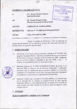 INFORME 134-2006-AGN/OGAJ