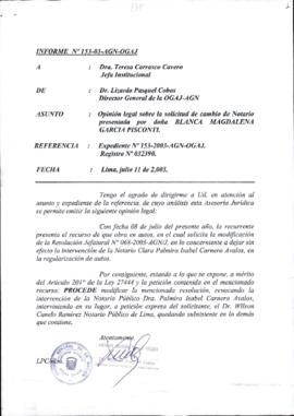 INFORME 153-2003-AGN-OGAJ