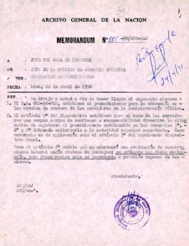 MEMORANDUM 015-90-AGN/OAJ