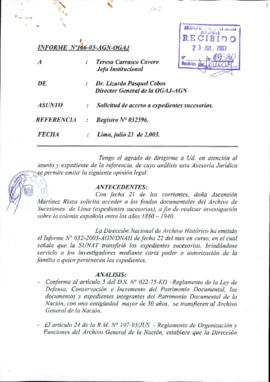 INFORME 166-2003-AGN-OGAJ