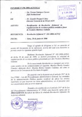 INFORME 196-2006-AGN/OGAJ