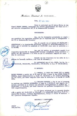 Resolución Directoral N° 053/83-AGN/OA