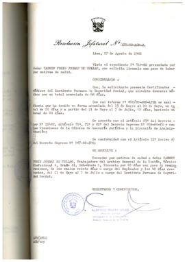 Resolución Jefatural N° 151-1982/AGN/J