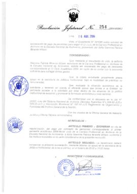 Resolución Jefatural N° 254-2004-AGN/J
