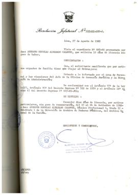 Resolución Jefatural N° 149-1982/AGN/J