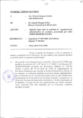 INFORME 099-2004-AGN-OGAJ