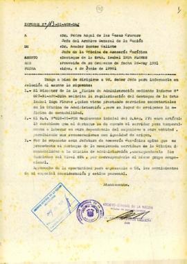 INFORME 113-91-AGN/OAJ