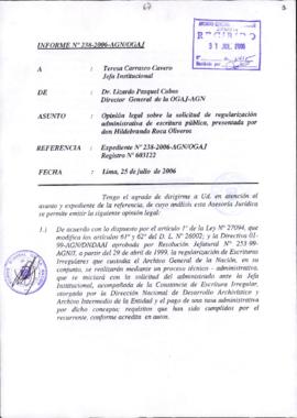 INFORME 238-2006-AGN/OGAJ