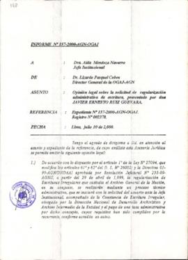 INFORME 157-2000-AGN-OGAJ