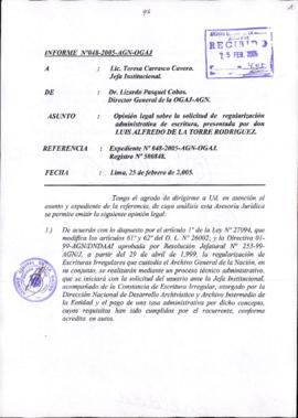 INFORME 048-2005-AGN-OGAJ