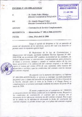 INFORME 133-2006-AGN/OGAJ