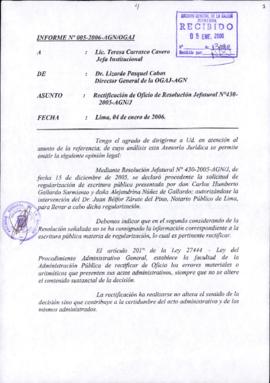 INFORME 005-2006-AGN/OGAJ